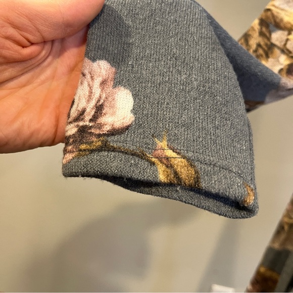 Floral Lace-Up long sleeves Swing sweater Dress size large - Picture 6 of 14